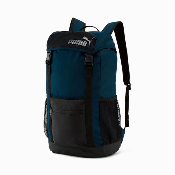 PUMA Flap Top Backpack, Dark Blue, extralarge