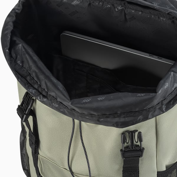 Mochila con solapa en la parte superior PUMA, OLIVE/BLACK, extralarge