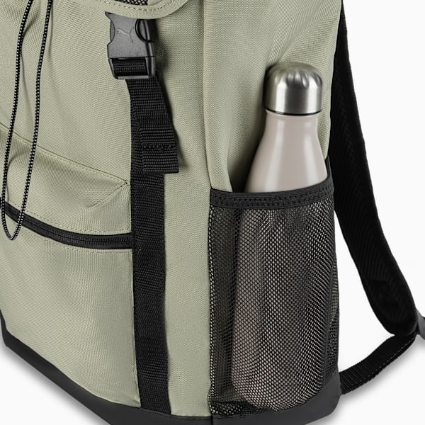 Mochila con solapa en la parte superior PUMA, OLIVE/BLACK, extralarge