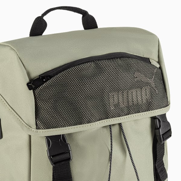 Mochila con solapa en la parte superior PUMA, OLIVE/BLACK, extralarge