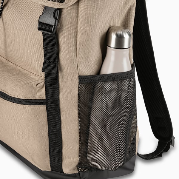 PUMA Flap Top Backpack, NATURAL, extralarge
