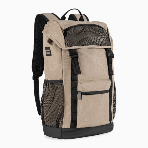 PUMA Flap Top Backpack, NATURAL, extralarge