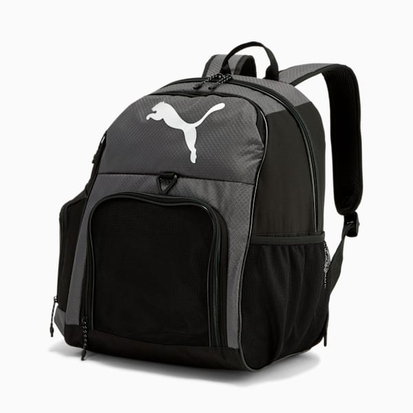 PUMA Hat Trick Backpack, Dark Grey, extralarge