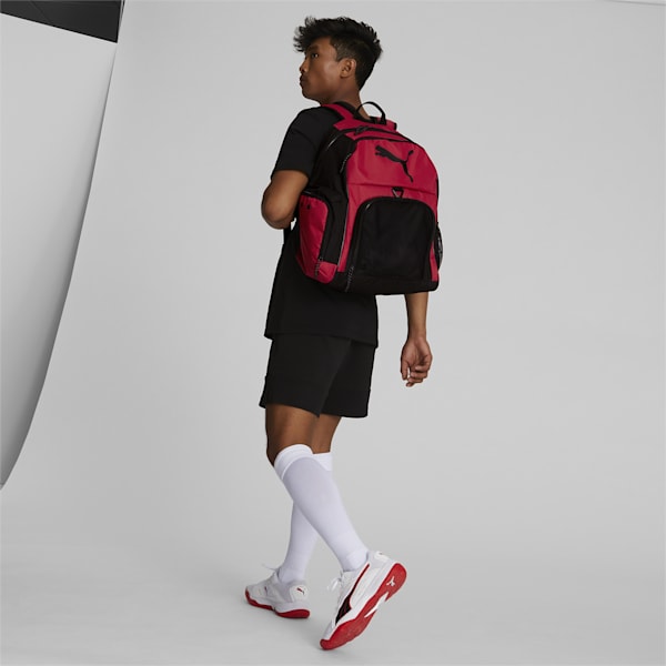PUMA Hat Trick Backpack, Red/Black, extralarge