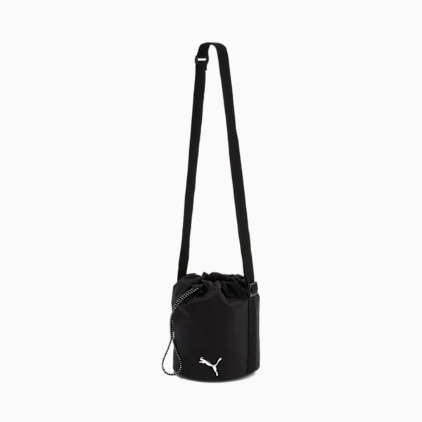 PUMA Soho Mini-Bucket Bag, Black/Silver, extralarge