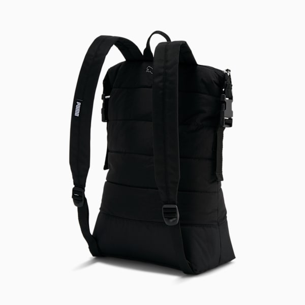 PUMA Plush Zip-Top Backpack, Black