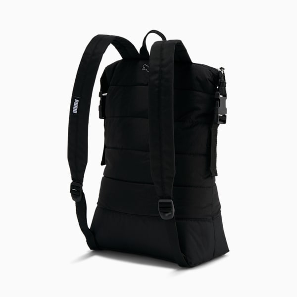 PUMA Plush Zip-Top Backpack, Black, extralarge