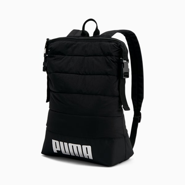 PUMA Plush Zip-Top Backpack, Black, extralarge