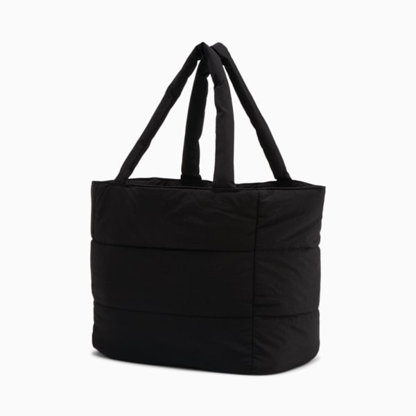 PUMA Plush Tote, Black/Silver, extralarge