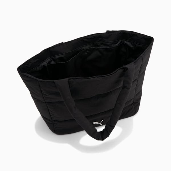 PUMA Plush Tote, Black/Silver, extralarge