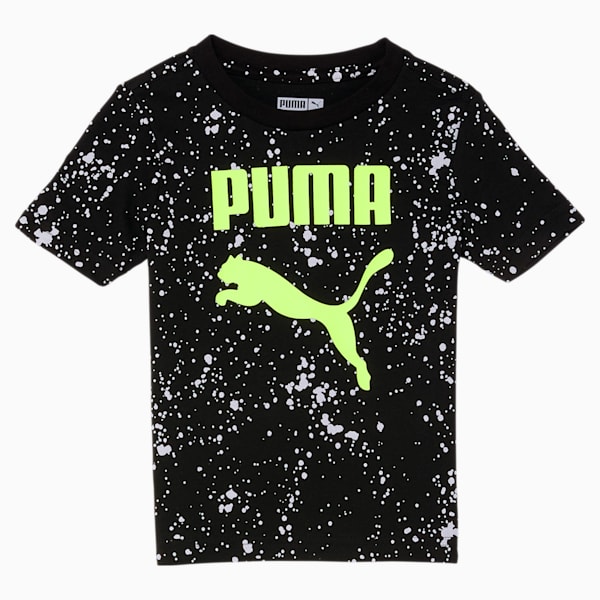 Splatter Pack Toddlers' Logo Tee, PUMA BLACK, extralarge