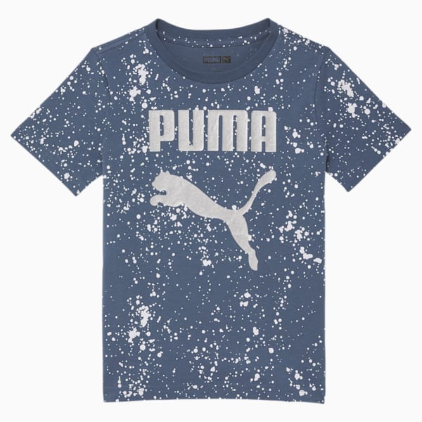 Splatter Pack Little Kids' Logo Tee, EVENING SKY, extralarge