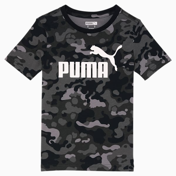 Camo Pack Little Kids' Logo Tee, PUMA BLACK, extralarge