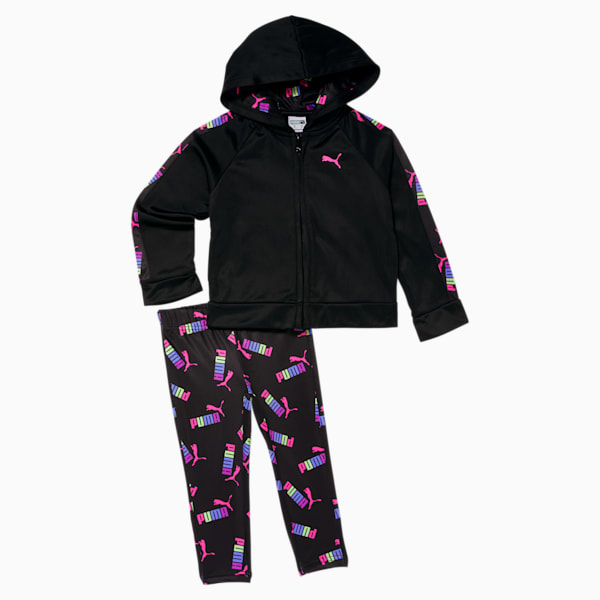 Logo Mania Toddlers' Two-Piece Set, PUMA BLACK, extralarge