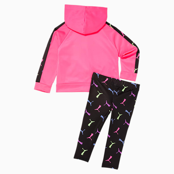 Cat Pennant Toddlers' Two Piece Set, KNOCKOUT PINK, extralarge