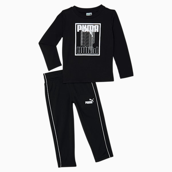 Seeing Double Toddlers' Two-Piece Set, PUMA BLACK, extralarge