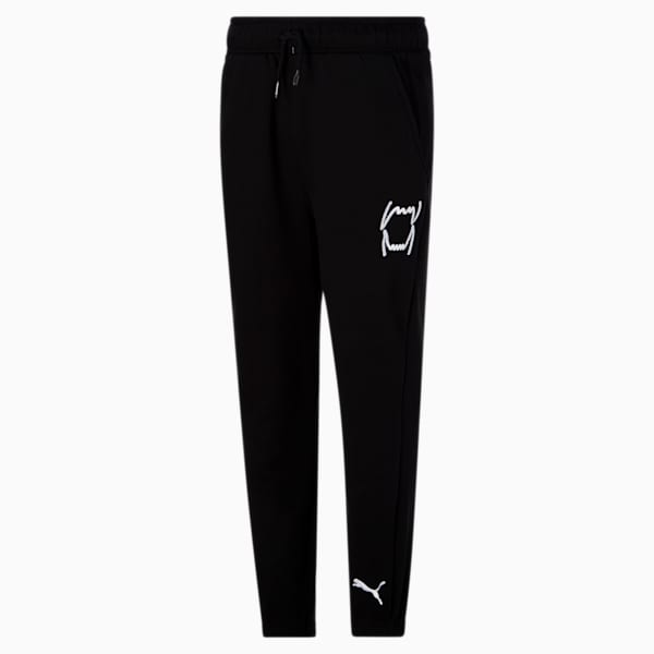 Basketball Pack Fleece Big Kids' Joggers, PUMA BLACK, extralarge