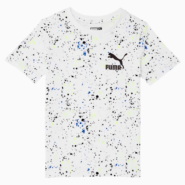 Galaxy Pack Little Kids' Printed Tee, PUMA WHITE, extralarge