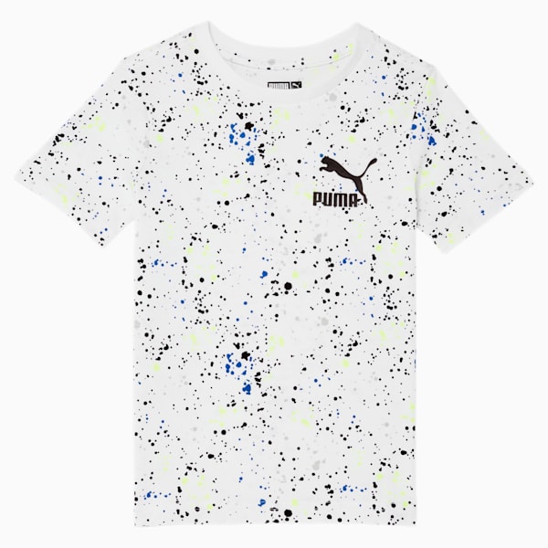 Galaxy Pack Little Kids' Printed Tee, PUMA WHITE, extralarge