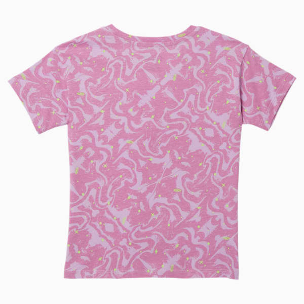 Space Glam Little Kids' Printed Tee, SMOKEY GRAPE, extralarge