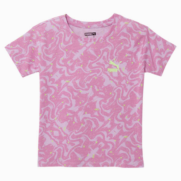 Space Glam Little Kids' Printed Tee, SMOKEY GRAPE, extralarge
