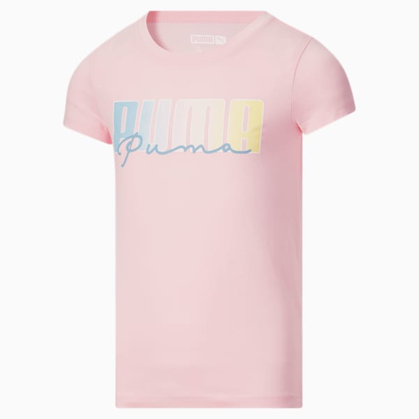 Double Trouble Big Kids' Logo Tee, CHALK PINK, extralarge