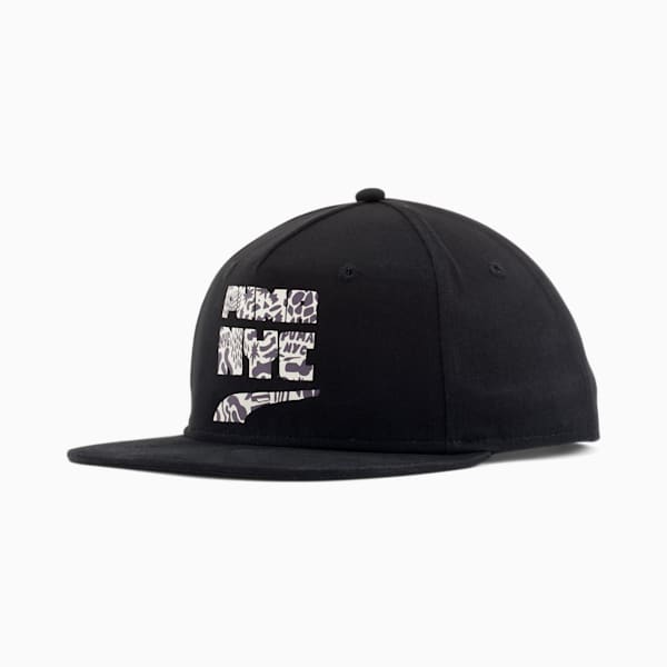 PUMA NYC Rivington Snapback Hat, BLACK, extralarge