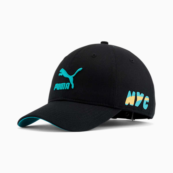 PUMA NYC Grand Baseball Hat, BLACK, extralarge