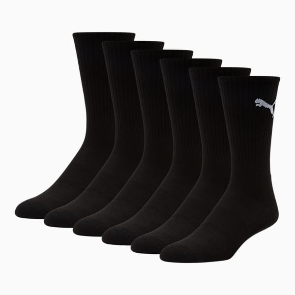 Chaussettes mi-mollet en semi-tissu éponge Femme (lot de 3), BLACK / WHITE, extralarge