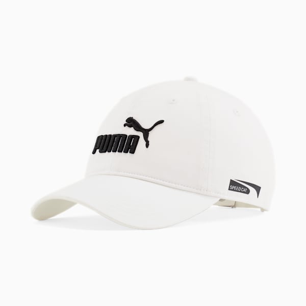 Speed Cat Adjustable Dad Hat, WHITE/BLACK, extralarge