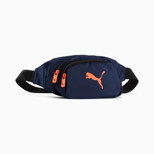 PUMA Estate Waistbag, NAVY/ORANGE, extralarge