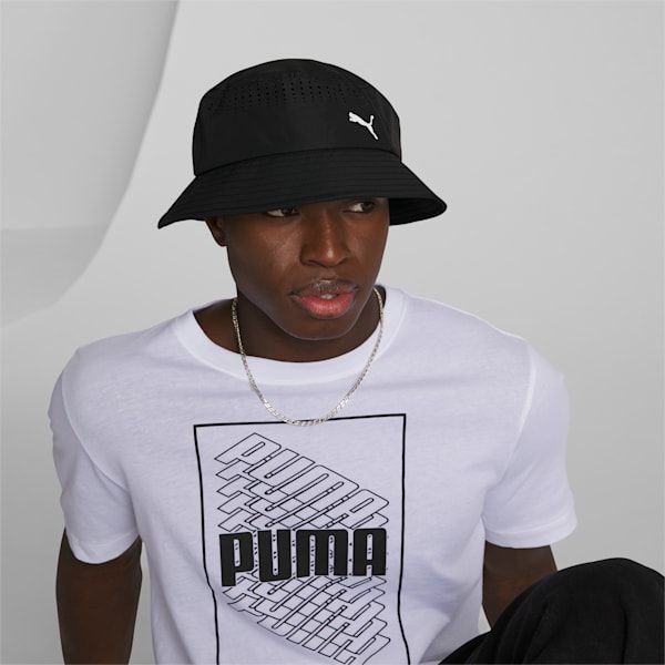 Puma Split Vent Bucket Hat, Black