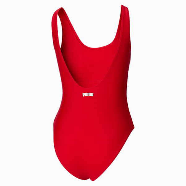 One Piece Women's Swim Suit, RED, extralarge