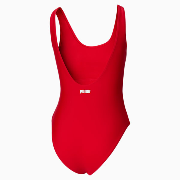 Traje de baño de una pieza para mujer, RED, extralarge