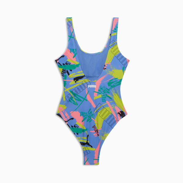 One Piece Women's Swim Suit, BLUE SKIES, extralarge