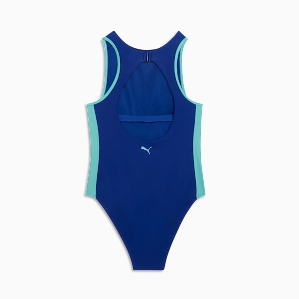 Traje de baño completo T7 para mujer , VIVID BLUE, extralarge