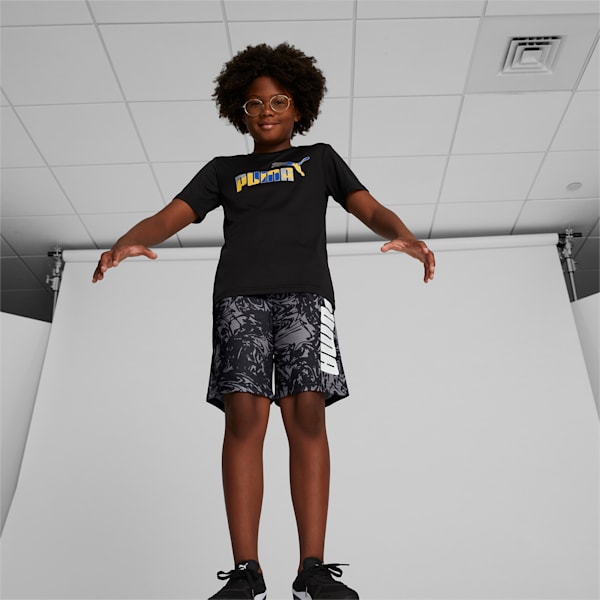Puma shorts kids black sales