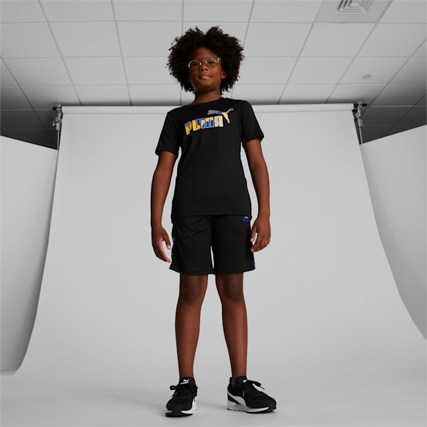 Logo Lab Big Kids' Tee, PUMA BLACK, extralarge