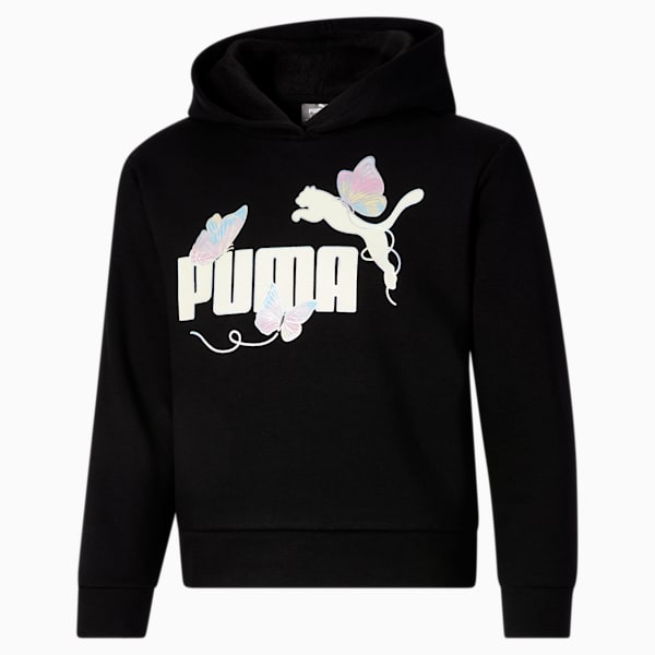 Butterfly Big Kids' Hoodie, PUMA BLACK, extralarge