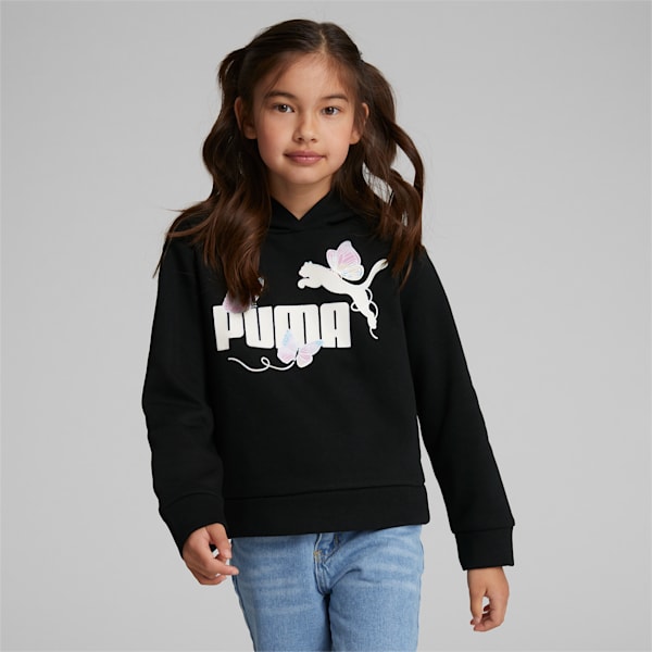 Butterfly Big Kids' Hoodie, PUMA BLACK, extralarge