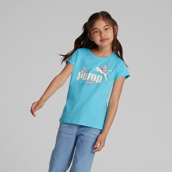 Butterfly Pack Logo Big Kids' Tee, HERO BLUE, extralarge