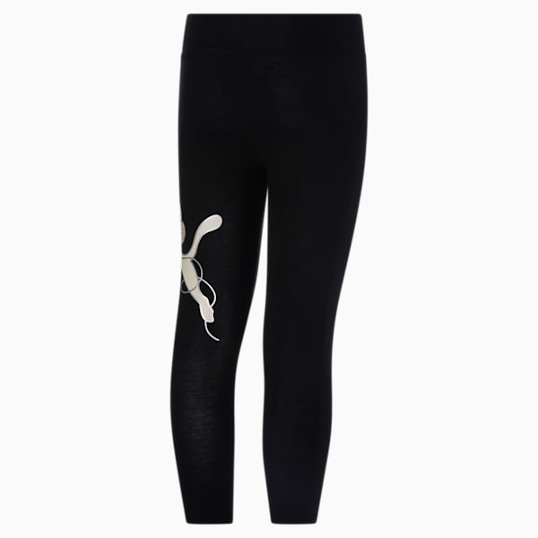 Butterfly Big Kids' Leggings, PUMA BLACK, extralarge