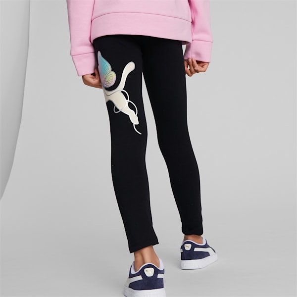 Butterfly Big Kids' Leggings, PUMA BLACK, extralarge