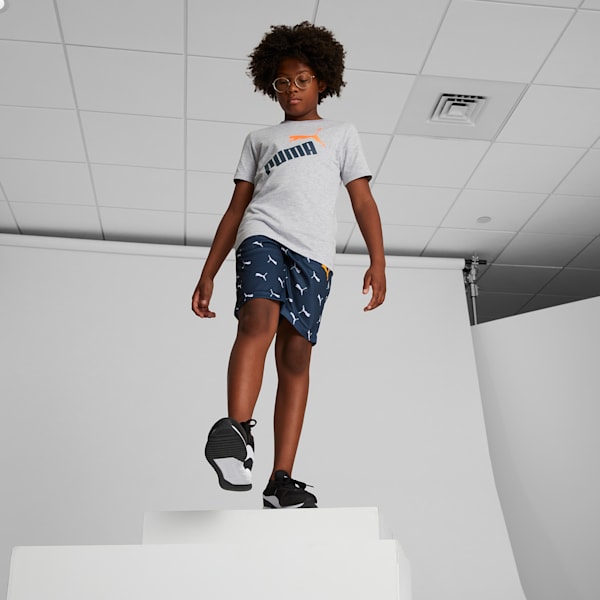 Summer Cool Logo Big Kids' Tee, LIGHT HEATHER GREY, extralarge