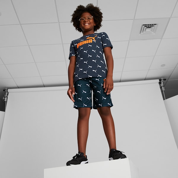 Summer Cool Big Kids' Shorts, DARK NIGHT, extralarge