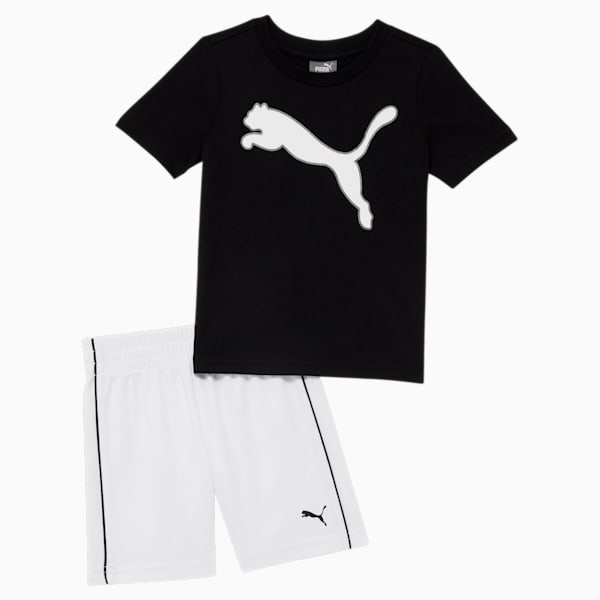 Outline Cat Toddlers' Two-Piece Set, PUMA BLACK, extralarge