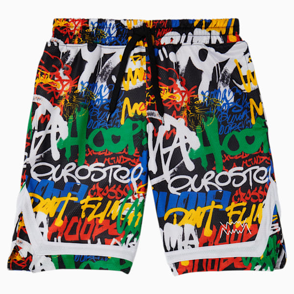 Block Party Pack Little Kids' Shorts, PUMA WHITE, extralarge