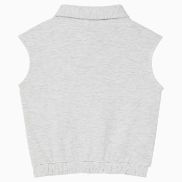 Brighter Days Pack French Terry Little Kids' Sleeveless Tee, WHITE HEATHER, extralarge