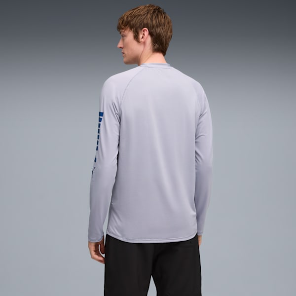 Rashguard de manga larga para hombre, GRAY FOG, extralarge
