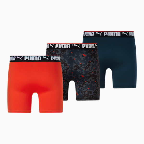 Bóxers para hombre (paquete de 3), ORANGE / BLACK, extralarge